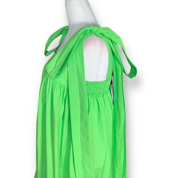 Christopher John Roger’s X Target Dress Bright Green High Low Tie Bow Detail - Picture 3 of 10